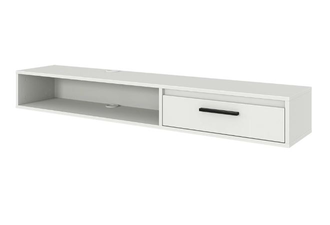 ЛИОН, тумба под ТВ, 150х20х30 см, белый 1