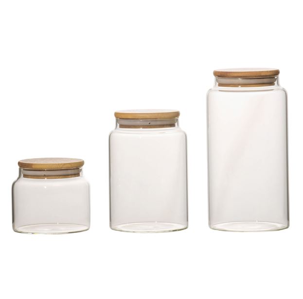ЭКО, банки для сыпучих продуктов, с крышкой 1
