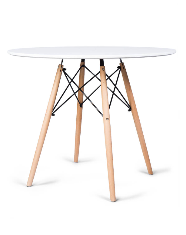 EAMES, стол, T-8, белый, 100см, М