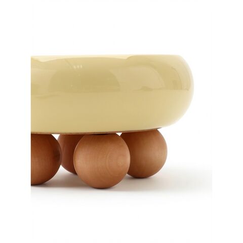 ПЕТ, миска для животных, на ножках, 300 мл, желтый 3