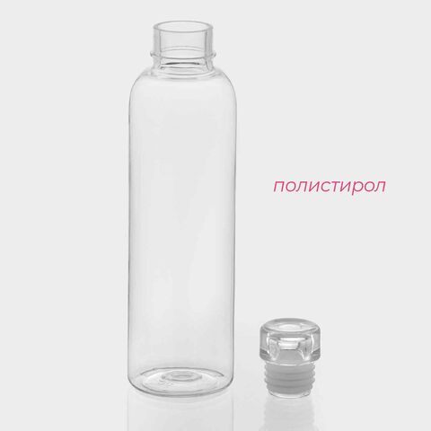 БРАЙТ, бутылка для воды, 500 мл, 22 см, прозрачный 2