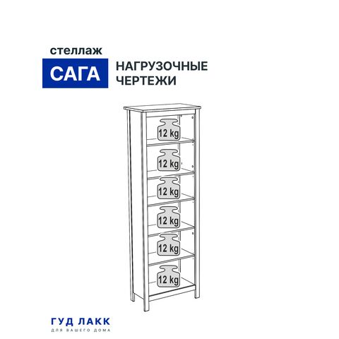 сага стеллаж 70 нч