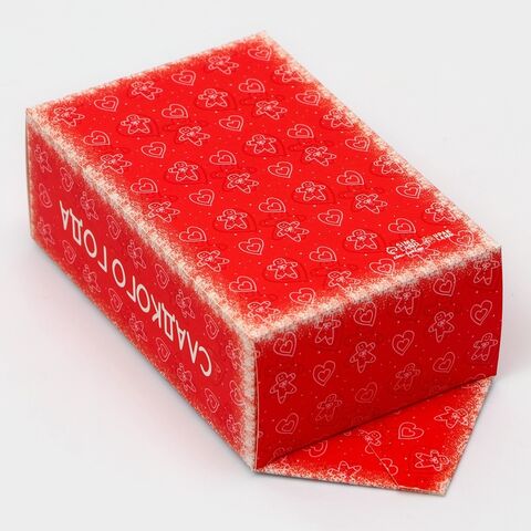 коробка конфета краснобелая 2