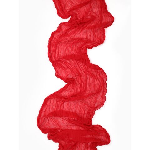 ЭФИРНОСТЬ, дорожка на стол, 90х180 см, жатка, красная 4
